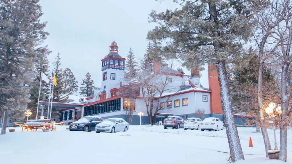 The lodge hotel in Coudcroft.