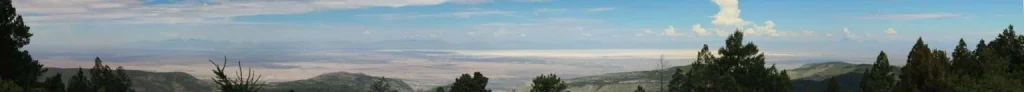 The beautiful Tularosa Basin - larger than than the state of Connecticut - as seen from Sunspot, New Mexico